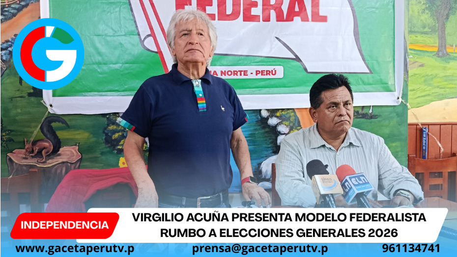 Virgilio Acuña presenta modelo federalista rumbo a elecciones generales 2026