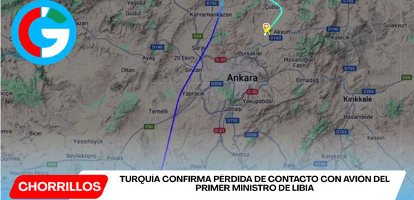 Turquía confirma pérdida de contacto con avión del Primer Ministro de Libia