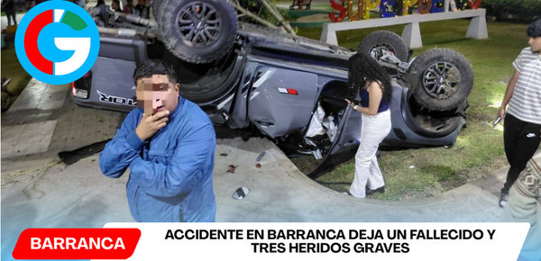 Accidente en Barranca deja un fallecido y tres heridos graves