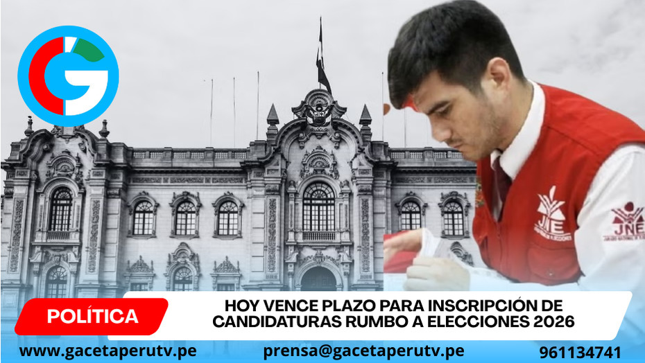 Hoy vence plazo para inscripción de candidaturas rumbo a Elecciones 2026