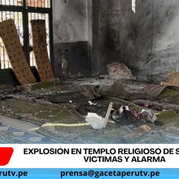 Explosión en templo religioso de Siria causa víctimas y alarma