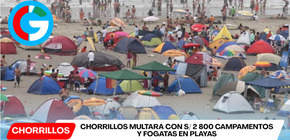 Chorrillos multará con S/ 2 800 campamentos y fogatas en Playas