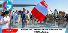 Jerí encabeza izamiento patrio durante visita a Tacna
