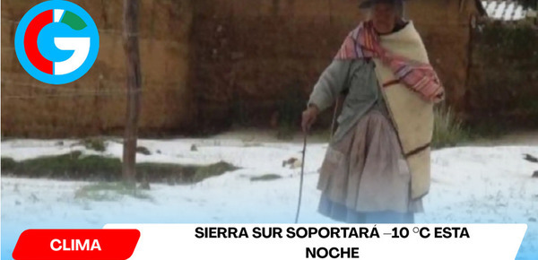 Sierra sur soportará –10 °C esta noche