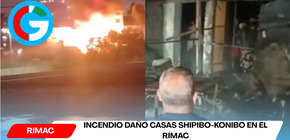 Incendio dañó casas shipibo-konibo en el Rímac