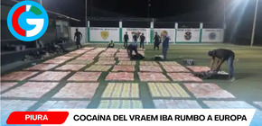 Cocaína del Vraem iba rumbo a Europa