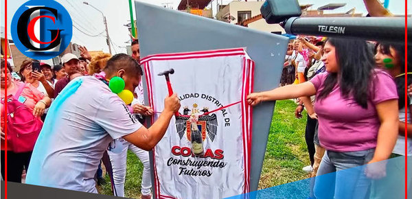 Ulises Villegas inaugura parque y juramenta brigada vecinal Comas