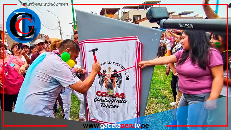 Ulises Villegas inaugura parque y juramenta brigada vecinal Comas