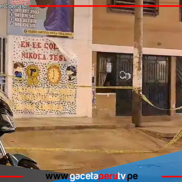 Delincuentes detonan artefacto explosivo en colegio de Comas