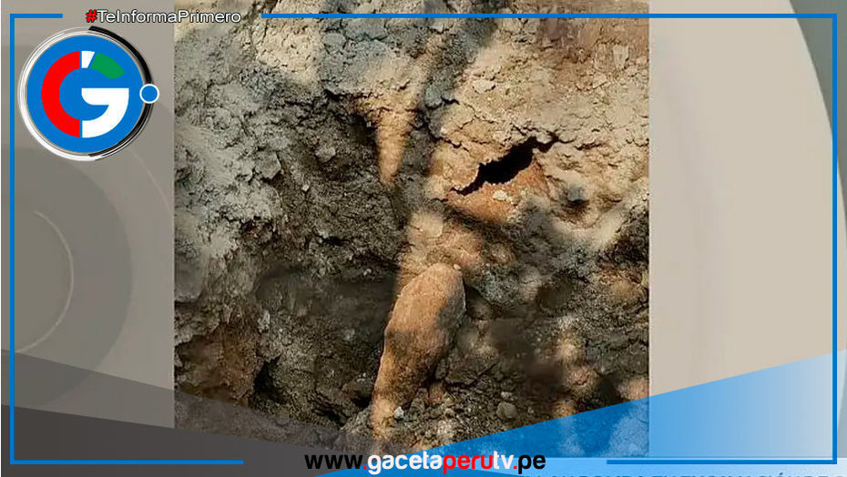 Proyectil de mortero hallado en excavación de gas en San Juan de Lurigancho