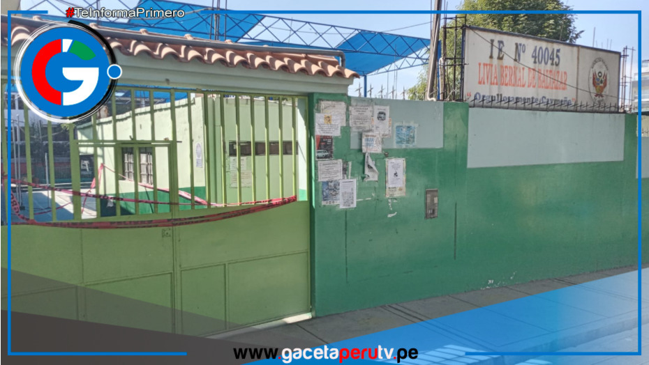 Hoy inician labores escolares colegio que sufrió derrumbe en cayma