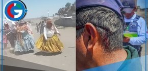 Fiscalizadores atacados con piedras en yunzada en Cerro Colorado, Arequipa