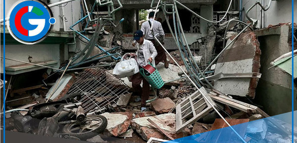 Sube a más de 1.600 muertos tras sismo en Myanmar