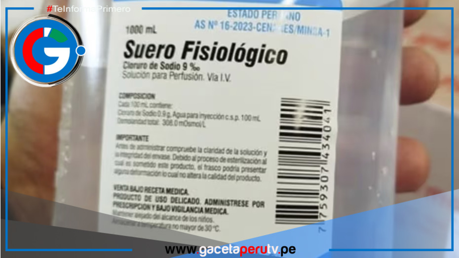Suero mortal: Minsa anuncia el retiro total del suero fisiológico defectuoso en todo el Perú