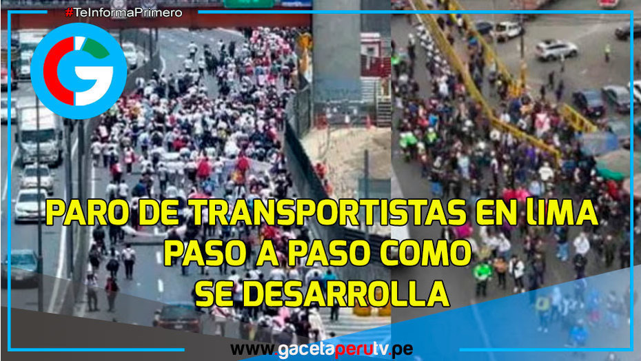 Paro de Transportistas en Lima, por inseguridad ciudadana