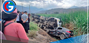 Trujillo: Choque frontal entre volquete y auto en Simbal deja cinco muertos 