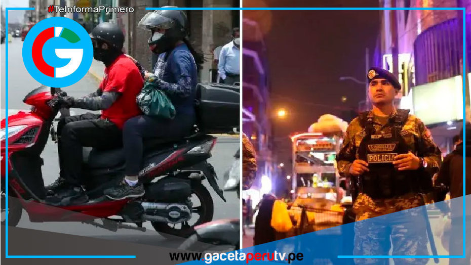 Gobierno prohíbe dos personas en moto en emergencia