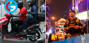 Gobierno prohíbe dos personas en moto en emergencia