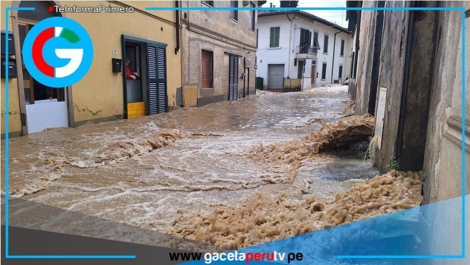Temporal en Italia deja tres muertos y alerta roja regional.