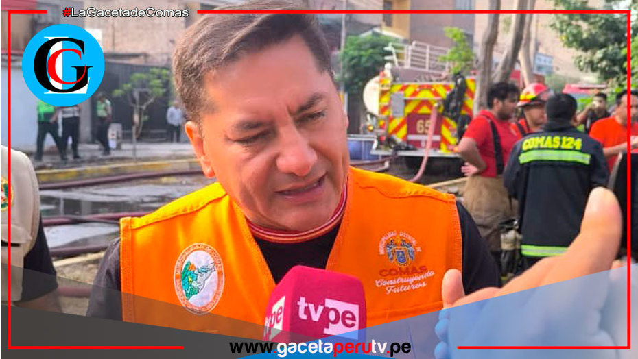 Alcalde exige frenar extorsiones tras incendio en fábrica en Comas