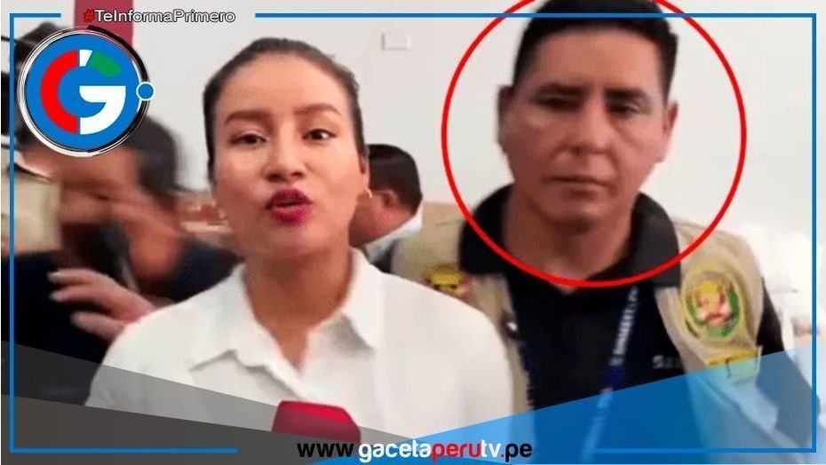 Policía agrede a periodista en vivo durante cobertura en Pucallpa