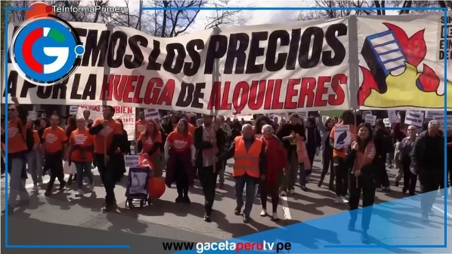 Manifestaciones masivas en España exigen el derecho a una vivienda digna.