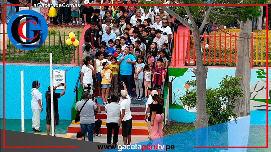 Alcalde Villegas entrega parque y losa deportiva en Comas