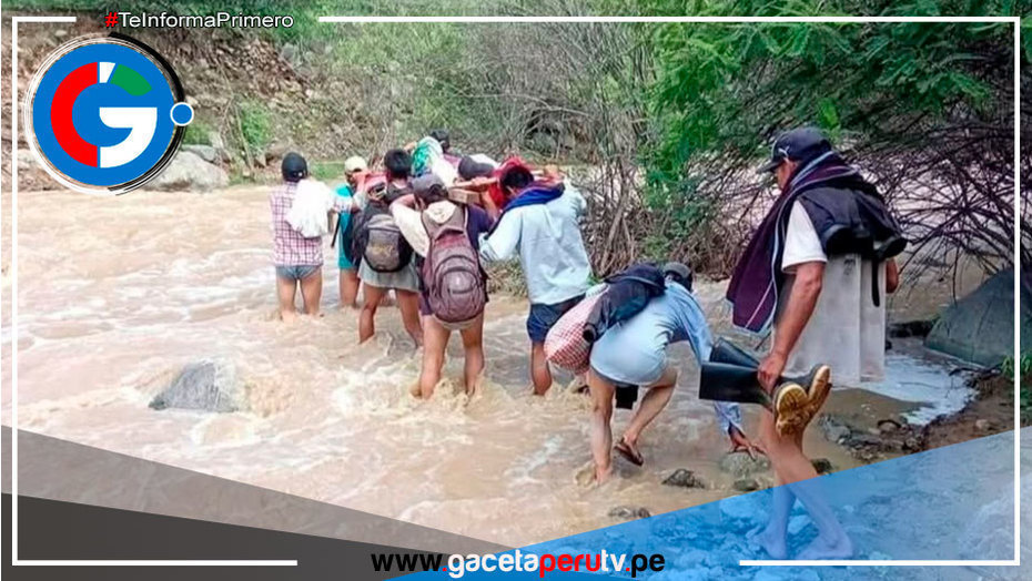 Lambayeque: 1,700 familias afectadas por lluvias y activación de quebradas