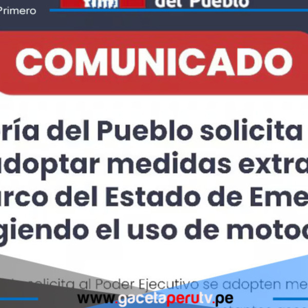 Defensoría pide que prohíban motos lineales desde las 6 p.m. en Lima y Callao