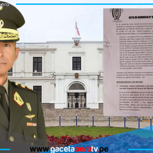 Alumnos de la Escuela Superior de Guerra del Ejército denuncian cobros irregulares