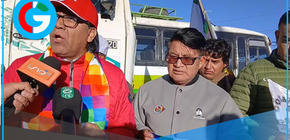 Congresista Roberto Sánchez asistió a marcha en Bolivia que exige postulación de Evo Morales