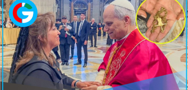 La historia de la cruz de Motupe que Boluarte regaló al papa