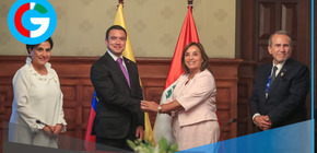 Dina Boluarte se reunió con el presidente de Ecuador 