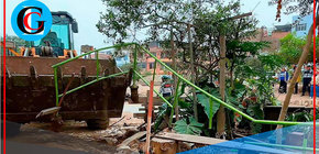 Municipio de Comas retira construcciones ilegales en vía pública