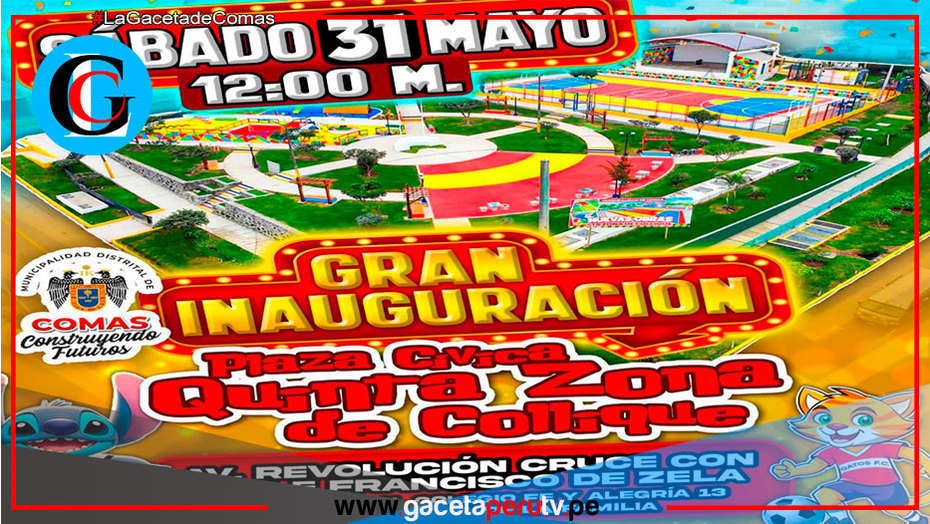 Comas inaugura moderno espacio deportivo en quinta zona