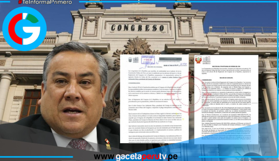 Pleno del Congreso verá este jueves cuatro mociones de censura al premier