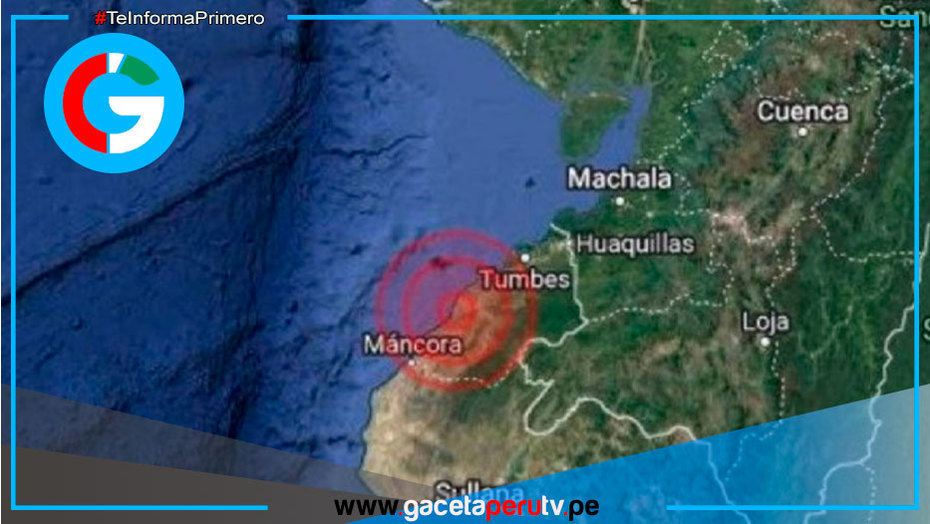 Fuerte sismo de magnitud 5.2 sacude Tumbes esta mañana