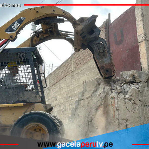 Municipio elimina construcciones ilegales en pasaje de San Gabriel Comas