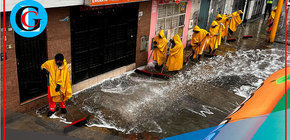 Mega Lavatón desinfecta Micaela Bastidas con gran despliegue en Comas