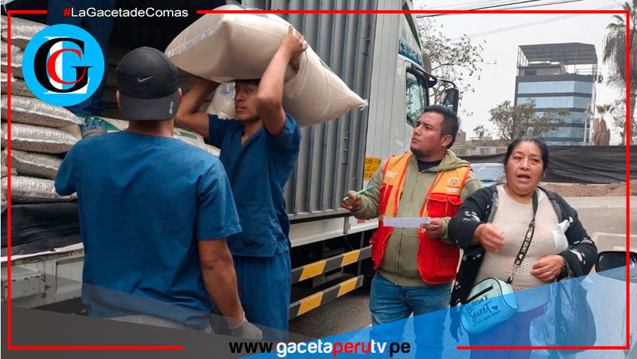 Municipalidad de Comas entrega víveres a 600 ollitas comunes
