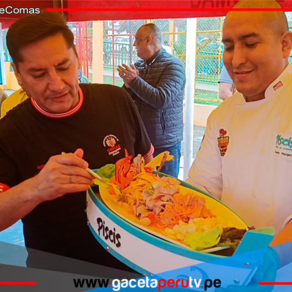 Comas celebró su festival del ceviche con gran entusiasmo
