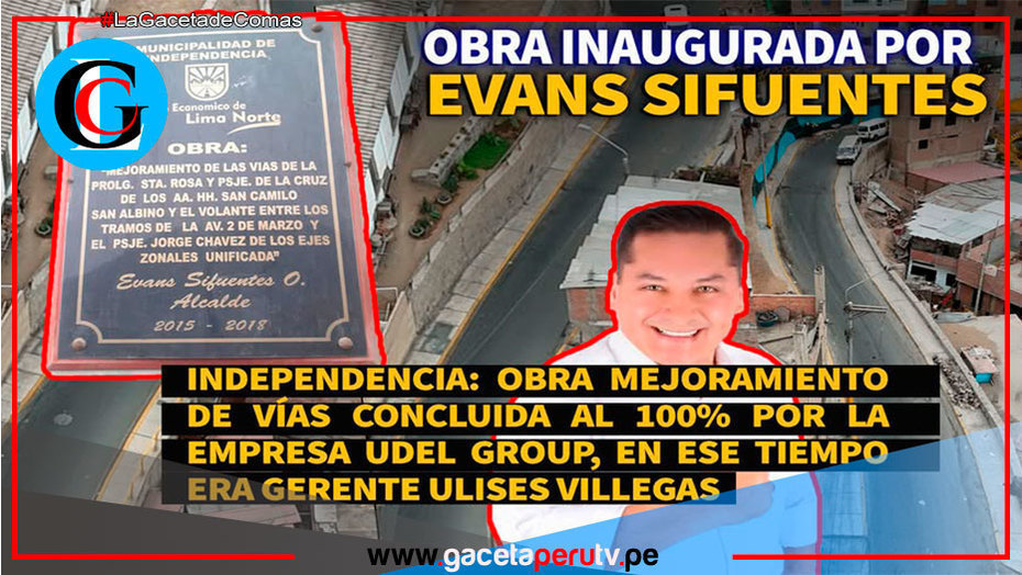 Obra terminada, pero Ulises Villegas recibe injusta condena