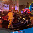 Chofer herido grave tras volcadura en cruce de Comas