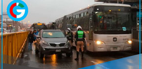 Autoridades imponen multa de 428  soles a 32 vehículos infractores hoy