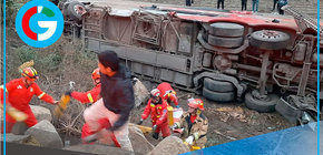 Bus interprovincial se vuelca y causa seis muertes en Pativilca