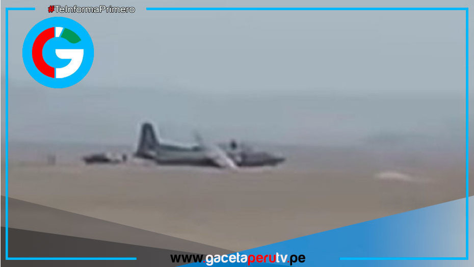 Marina confirma accidente de avión Fokker en aeródromo Marcona