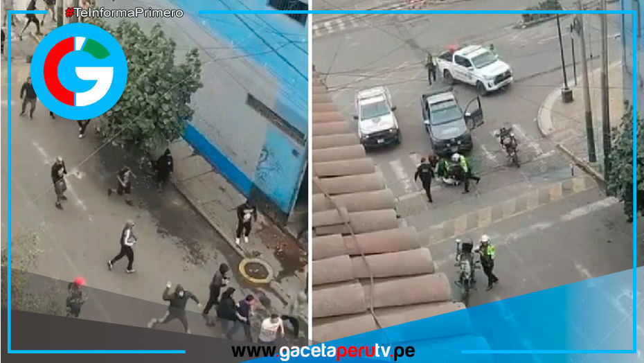 Barristas protagonizan violento enfrentamiento en Surquillo; al menos un detenido