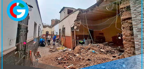 Niña rescatada tras derrumbe de vivienda antigua en El Rímac