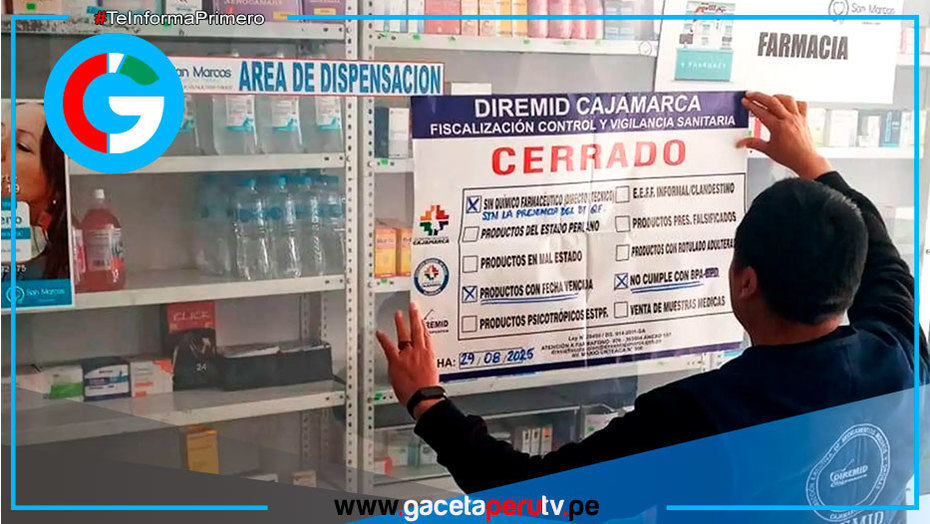 Cajamarca: intervienen más de 700 farmacias y boticas