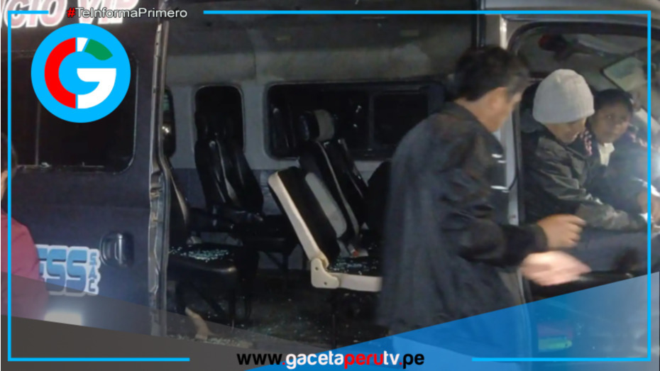 Disparo a miniván en Paiján deja a una persona herida